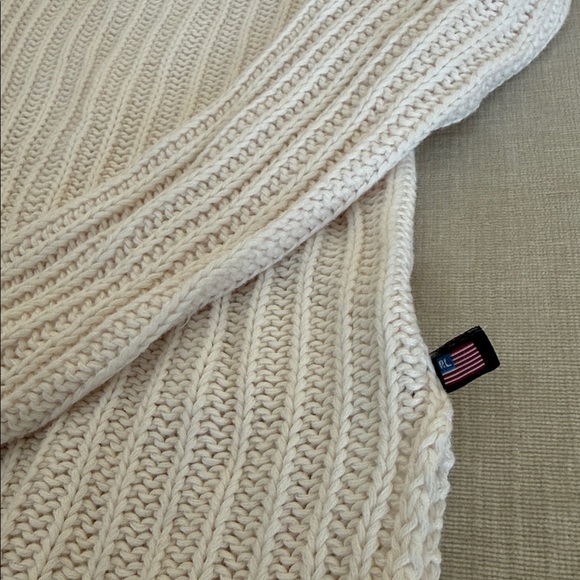 Ralph Lauren Women's Cream V-Neck Sweater - Picture 3 of 4